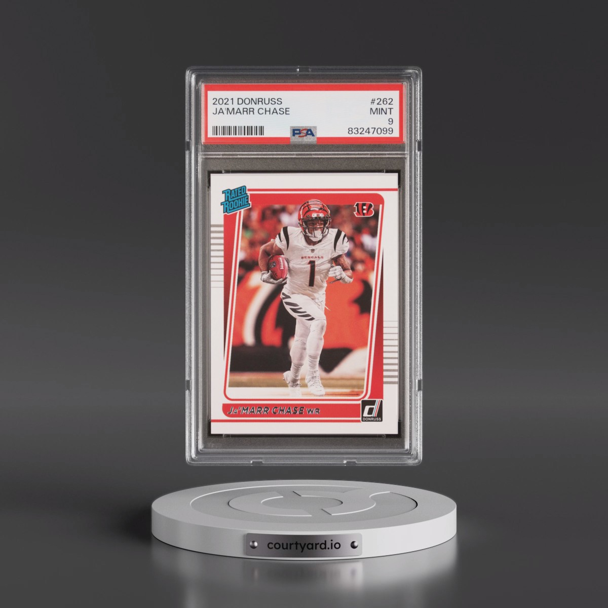 2021 JA'Marr Chase - Football Panini Donruss PSA 9 MINT